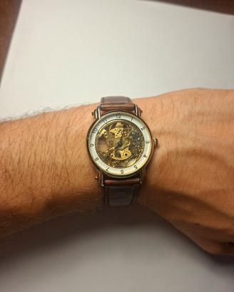 orologio meccanico scheletrato vintage