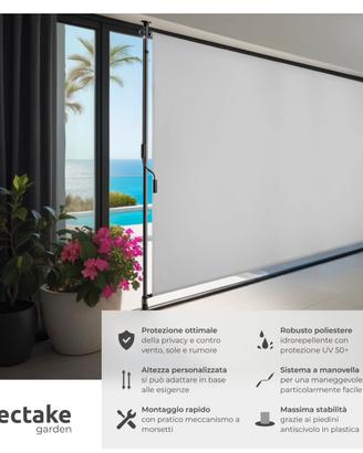 Tectake Tenda da sole verticale 200x310 - NUOVA