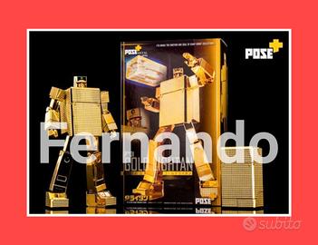 Chogokin Gold Lightan POSE+ Metal P+01 *NUOVO