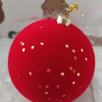 Pallina di natale singola in velluto. 