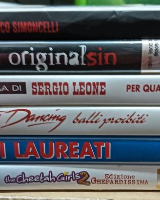 Lotto 6 DVD film vari(Sergio Leone,Pieraccioni)