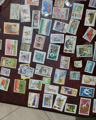 Lotto francobolli mondo 250 pezzi tematici vintage
