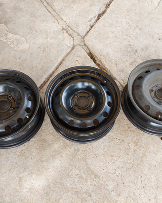 Cerchi in ferro raggio 14" per Citroen C2 C3
