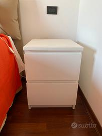 Cassettiera Ikea malm bianca