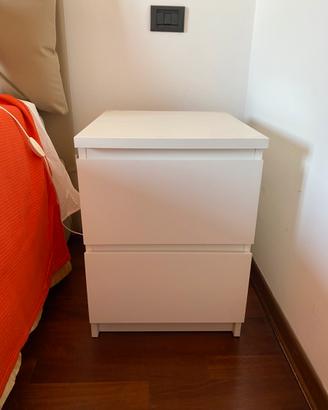 Cassettiera Ikea malm bianca