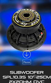 subwoofer e amplificatore 