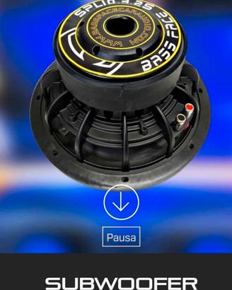 subwoofer e amplificatore 