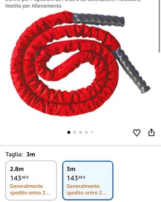 CORDA PER SALTO FITNESS PESATA