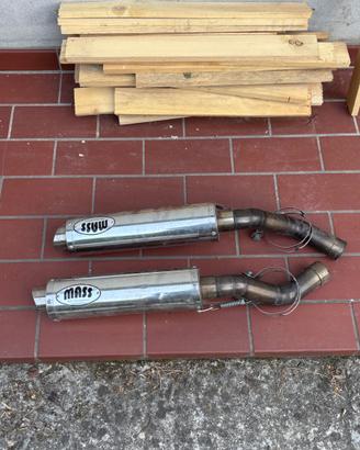 Coppia scarichi MASS per Kawasaki 1000 cc