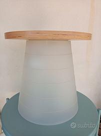 TAVOLINO LAMPADA SGABELLO HANDMADE RECUPERO