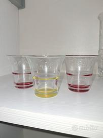 Bicchieri vetro tazze caffè Borbone 2€ cad