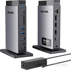 WAVLINK Docking Station 3 Monitor PD 140W HDMI DP