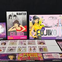 LUPIN - FUJIKO 2 FOLDER + 10 BUSTE E CARTOLINE