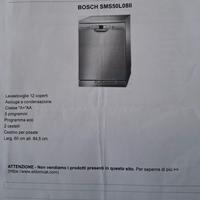 lavastoviglie Bosch 12 coperti 