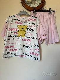 Pigiama corto con orsetto