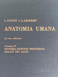 Anatomia Umana vol 4 Testut Latarjet + Indice  An.