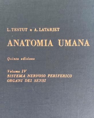 Anatomia Umana vol 4 Testut Latarjet + Indice  An.