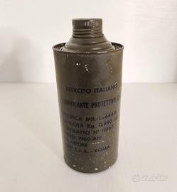 Barattolo Esercito Italiano Olio Lubrificante