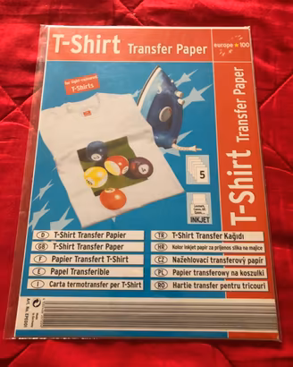 Carta trasferisce immagini su T-Shirt