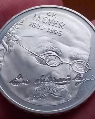 argento Svizzera fdc,20 franc 1998 Meier 