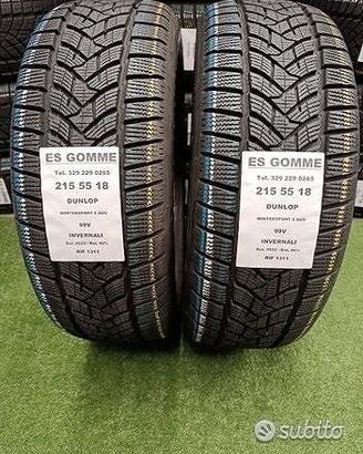 2 gomme 215 55 18 DUNLOP INV RIF1311