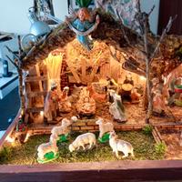 Presepe Artigianale Illuminato Nuovo