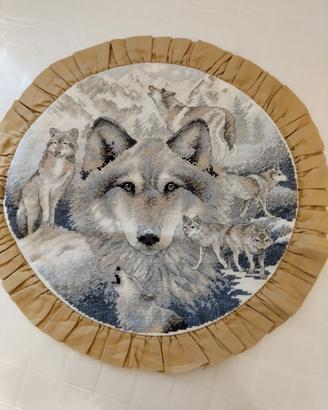 Copri cuscino ricamato 