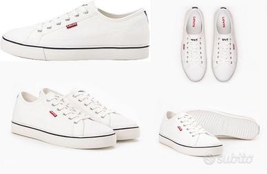 Scarpe Uomo Levi's Hernan taglia 45 bianche nuove