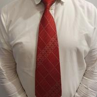 Cravatta vintage Canasta poliestere Made in Italy