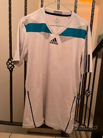 T-shirt allenamento tennis traspirante Adidas