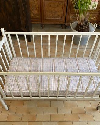Lettino in Legno Vintage Bambole Modernariato