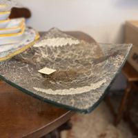 Centrotavola in cristallo di Murano e argento