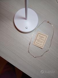 Collana oro 18 carati perle vintage