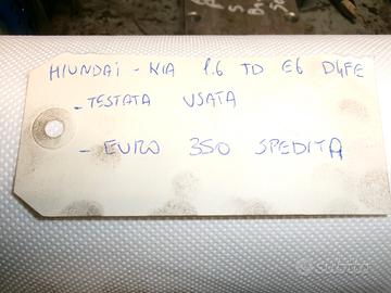 Testata usata per hiundai kia 1.6 td e6 d4fe