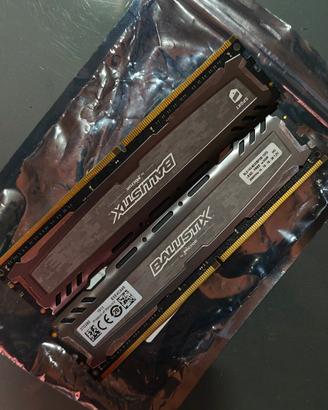 Crucial Ballistix ddr4 2600mhz 2x16 GB Memorie Ram