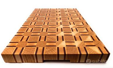 Tagliere fatto a mano in legno 47,6x34X4