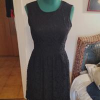 abito elegante pizzo nero