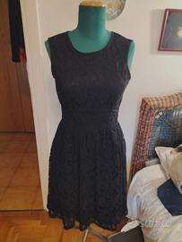 abito elegante pizzo nero