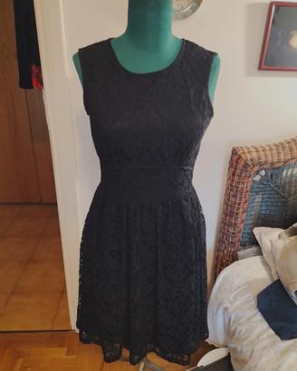 abito elegante pizzo nero