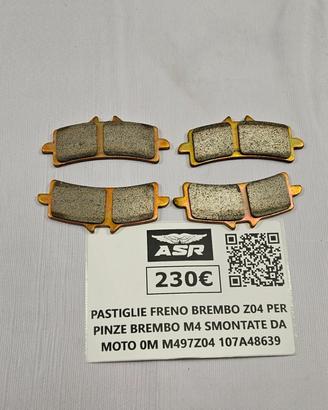PASTIGLIE FRENO BREMBO Z04 PER PINZE BREMBO M4