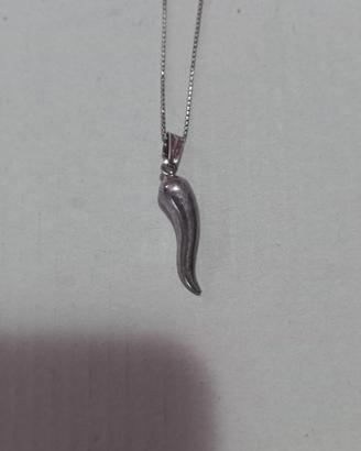 Collana con ciondolo tutto in argento 925