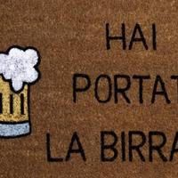 Zerbino in cocco “Hai portato la birra?”