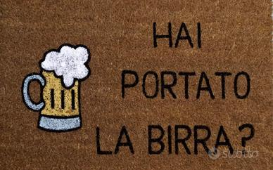 Zerbino in cocco “Hai portato la birra?”
