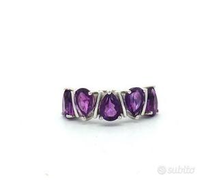 Anello con ametista