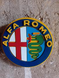 ALFA ROMEO TARGA TABELLA INSEGNA AUTO fiat