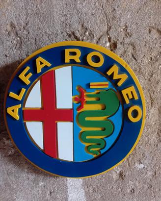 ALFA ROMEO TARGA TABELLA INSEGNA AUTO fiat