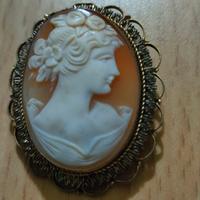 Cameo vintage spilla/ ciondolo