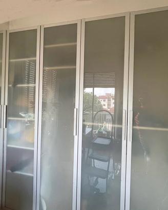 5 ante vetro smerigliato Ikea Pax  236 x50