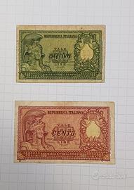 50 e 100 Lire Italia Elmata (1951-1957) 