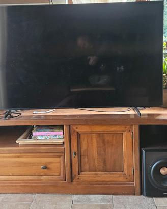 porta TV in legno massello